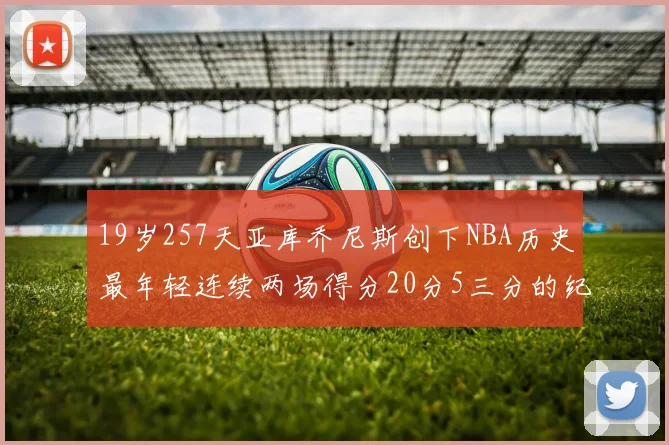 19岁257天亚库乔尼斯创下NBA历史最年轻连续两场得分20分5三分的纪录