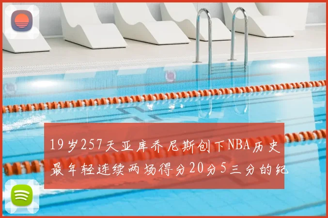 19岁257天亚库乔尼斯创下NBA历史最年轻连续两场得分20分5三分的纪录