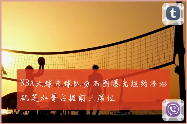 NBA大球市球队分布图曝光纽约洛杉矶芝加哥占据前三席位